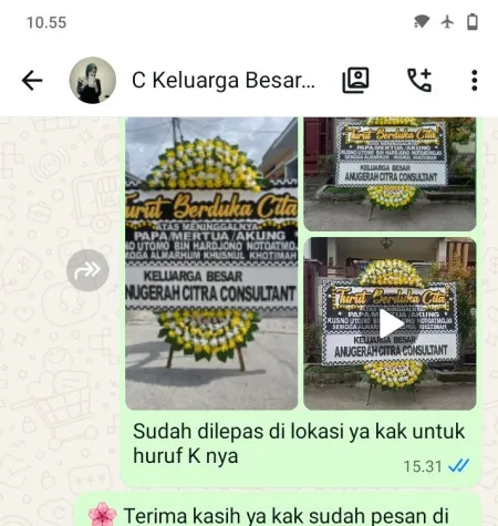 Pengiriman Papan Bunga Duka Venue Wedding Pondok Aren